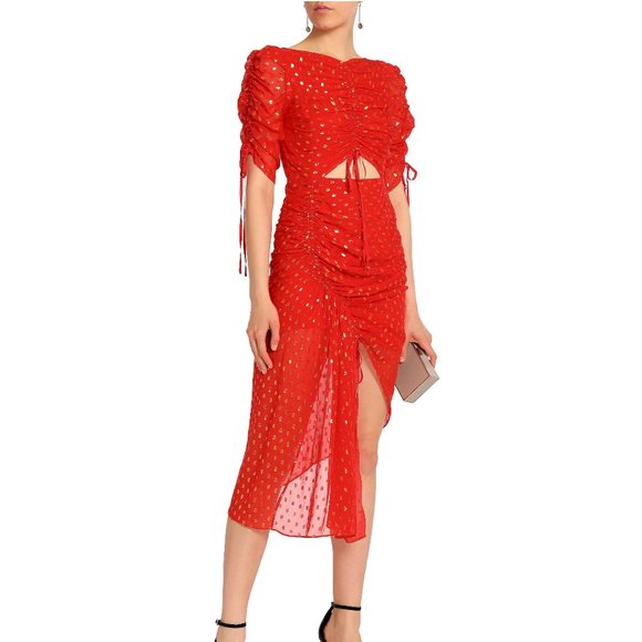 Alice McCall - I Feel It Coming Red Midi Dress NWT - Size 8 US / 12 AU / 40 EU - Picture 1 of 16